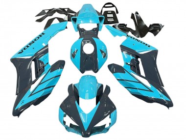 Best 2004-2005 Honda CBR1000RR Motorcycle Fairings - Light Blue Glossy Black UK