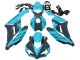 2004-2005 Honda CBR1000RR Motorcycle Fairings - Light Blue Glossy Black UK