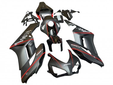 Best 2004-2005 Honda CBR1000RR Motorcycle Fairings - Glossy Black Glossy Grey Red Stripe UK