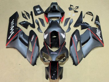 Best 2004-2005 Honda CBR1000RR Motorcycle Fairings - Glossy Black Glossy Grey Red Stripe UK