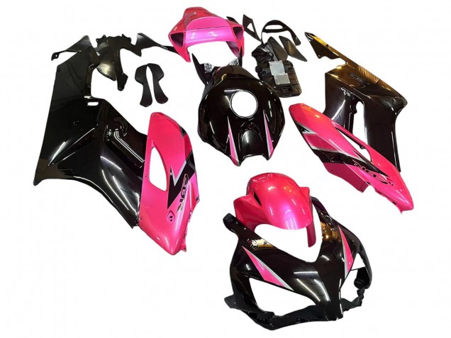 2004-2005 Honda CBR1000RR Motorcycle Fairings - Pink Glossy Black UK