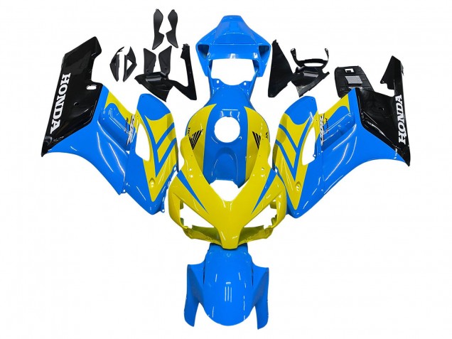 2004-2005 Honda CBR1000RR Motorcycle Fairings - Blue Yellow Glossy Black UK
