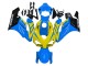 2004-2005 Honda CBR1000RR Motorcycle Fairings - Blue Yellow Glossy Black UK