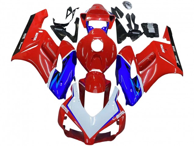 2004-2005 Honda CBR1000RR Motorcycle Fairings - Red Blue White Black Motul UK