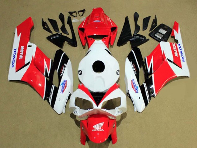 2004-2005 Honda CBR1000RR Motorcycle Fairings - White Red Matte Black Motul UK
