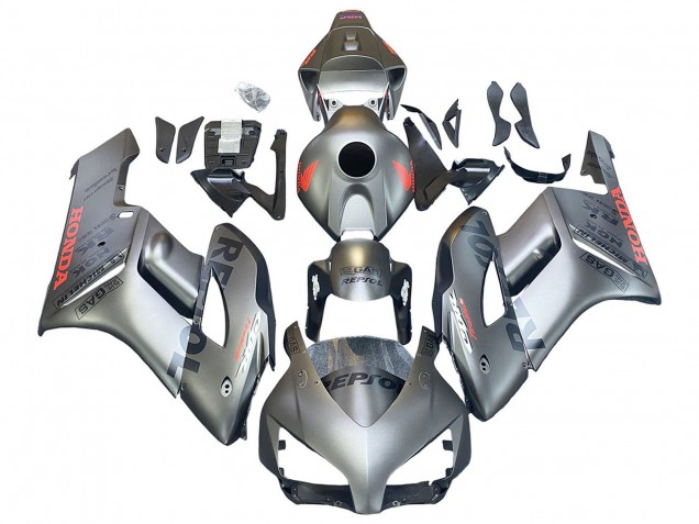2004-2005 Honda CBR1000RR Motorcycle Fairings - Silver Repsol UK