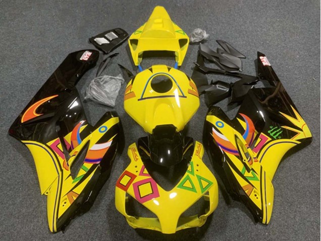 2004-2005 Honda CBR1000RR Motorcycle Fairings - Yellow Glossy Black Orange UK