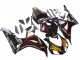 2006-2007 Honda CBR1000RR Motorcycle Fairings - Glossy Black Yellow Red Flame UK