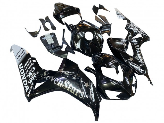 2006-2007 Honda CBR1000RR Motorcycle Fairings - Glossy Black Gold SevenStars UK