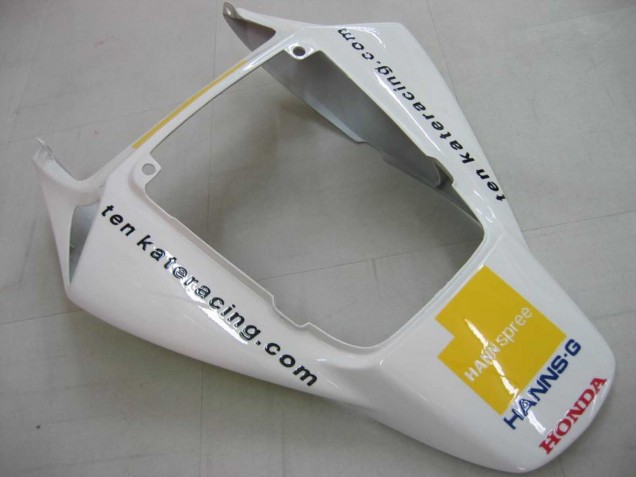 2006-2007 Honda CBR1000RR Motorcycle Fairings - White Green Glossy Black Hannspree 52 UK