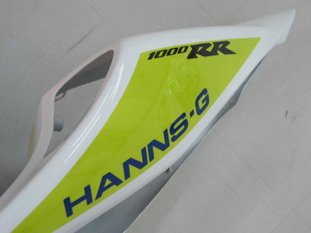 2006-2007 Honda CBR1000RR Motorcycle Fairings - White Green Glossy Black Hannspree 52 UK