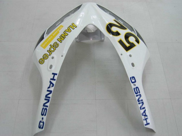 2006-2007 Honda CBR1000RR Motorcycle Fairings - White Green Glossy Black Hannspree 52 UK
