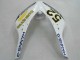 2006-2007 Honda CBR1000RR Motorcycle Fairings - White Green Glossy Black Hannspree 52 UK