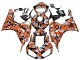 2006-2007 Honda CBR1000RR Motorcycle Fairings - Black Orange Silver Camouflage UK
