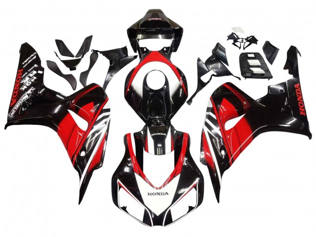 2006-2007 Honda CBR1000RR Motorcycle Fairings - Red Glossy Black UK