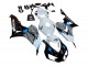 2006-2007 Honda CBR1000RR Motorcycle Fairing - White Blue Glossy Black UK
