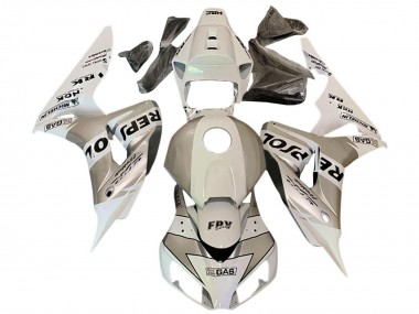 Best 2006-2007 Honda CBR1000RR Motorcycle Fairings - White Grey Repsol UK