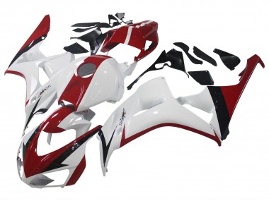 Best 2006-2007 Honda CBR1000RR Motorcycle Fairing Kits - White Red Glossy Black UK