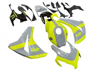 Best 2008-2011 Honda CBR1000RR Motorcycle Fairings - Nardo Grey Fluorescent Green UK