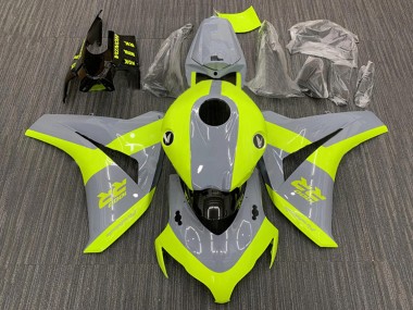 Best 2008-2011 Honda CBR1000RR Motorcycle Fairings - Nardo Grey Fluorescent Green UK