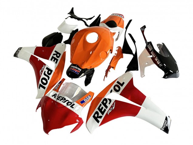 2008-2011 Honda CBR1000RR Motorcycle Fairing - Orange White Red Glossy Black Repsol HRC UK