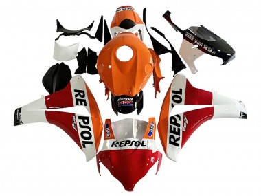 Best 2008-2011 Honda CBR1000RR Motorcycle Fairing - Orange White Red Glossy Black Repsol HRC UK