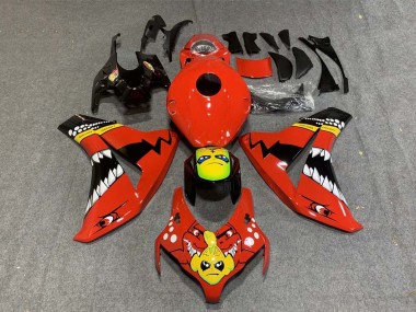 Best 2008-2011 Honda CBR1000RR Motorcycle Fairings - Red Yellow Glossy Black Shark UK