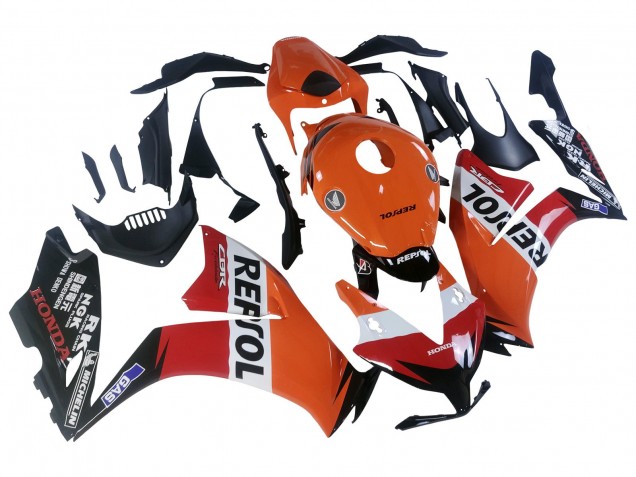 2012-2016 Honda CBR1000RR Motorcycle Fairings - Orange White Red Repsol UK
