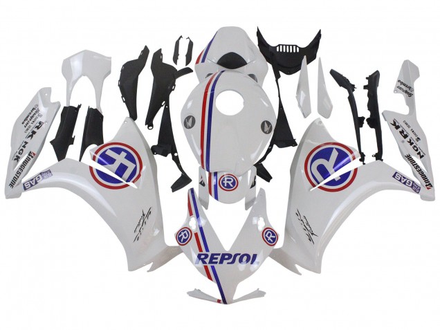 2012-2016 Honda CBR1000RR Motorcycle Fairings - White Blue Red Repsol UK