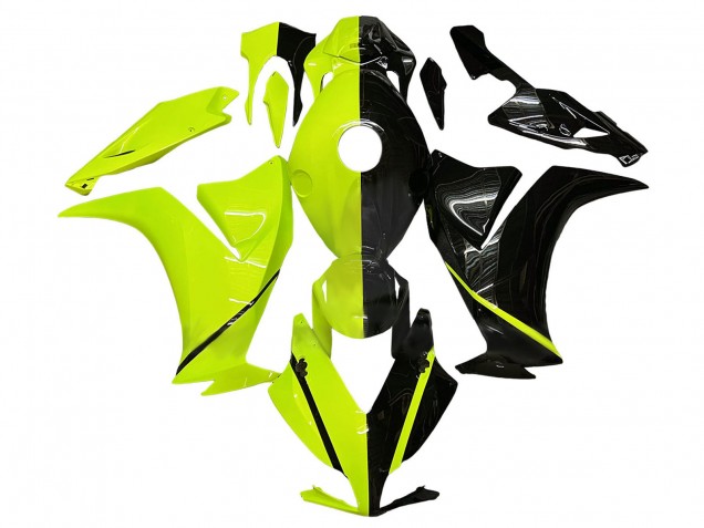 2012-2016 Honda CBR1000RR Motorcycle Fairing - Fluorescent Green Glossy Black UK