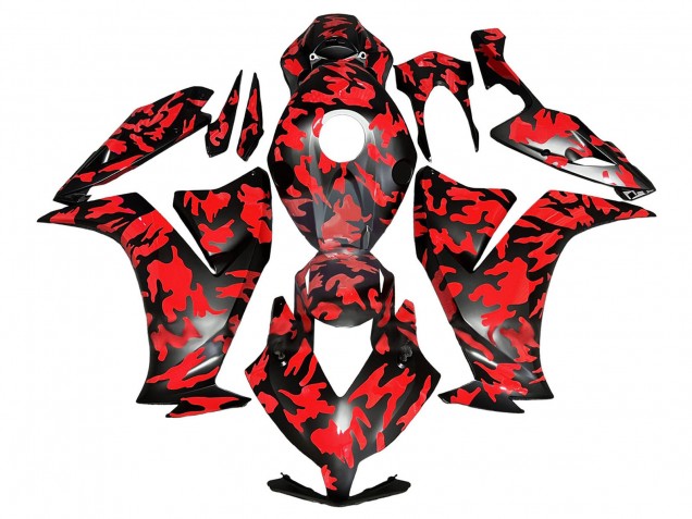 2012-2016 Honda CBR1000RR Motorcycle Fairings - Red Glossy Black UK