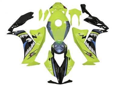Best 2012-2016 Honda CBR1000RR Motorcycle Fairings - Light Green Blue Glossy Black Shark UK