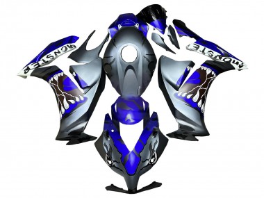 Best 2012-2016 Honda CBR1000RR Motorcycle Fairings - Blue Grey Matte Black Shark UK