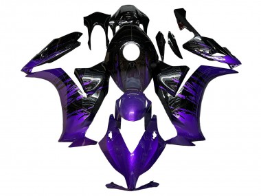 Best 2012-2016 Honda CBR1000RR Motorcycle Fairings - Purple Glossy Black UK
