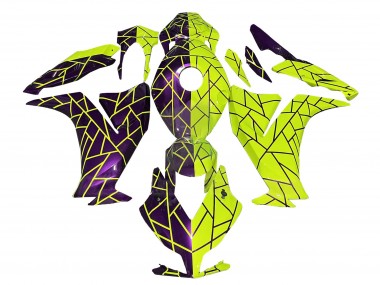 Best 2012-2016 Honda CBR1000RR Motorcycle Fairings - Purple Yellow UK