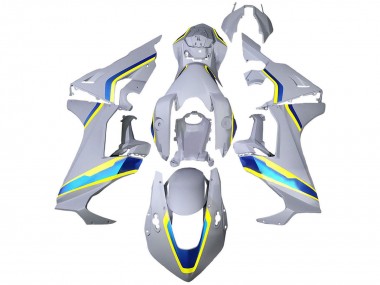 Best 2017-2023 Honda CBR1000RR Motorcycle Fairings - White Blue Yellow UK