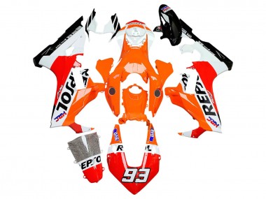 Best 2017-2023 Honda CBR1000RR Motorcycle Fairings - White Orange Red Glossy Black HRC Repsol 93 UK