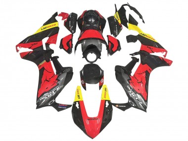 Best 2017-2023 Honda CBR1000RR Motorcycle Fairings - Red Yellow Black Carbon Fiber UK