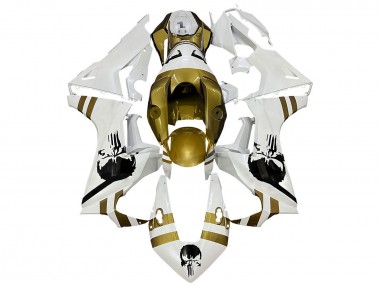 Best 2017-2023 Honda CBR1000RR Motorcycle Fairings - White Dark Gold UK