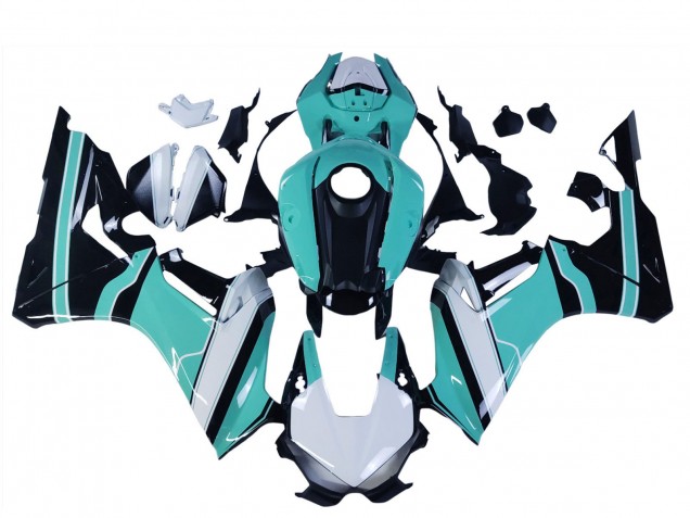 2017-2023 Honda CBR1000RR Motorcycle Fairings - White Light Blue Glossy Black UK