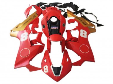 Best 2017-2023 Honda CBR1000RR Motorcycle Fairings - Red Gold Black HRC 8 UK