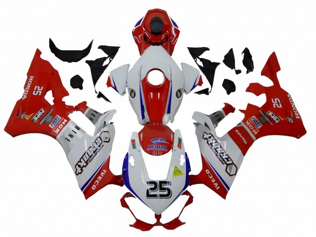 2017-2023 Honda CBR1000RR Motorcycle Fairings - White Red Blue 25 UK