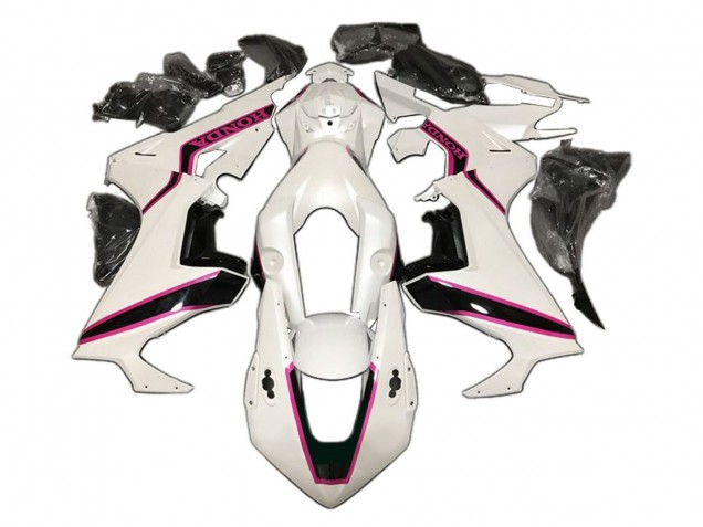 2017-2023 Honda CBR1000RR Motorcycle Fairing - White Pink Glossy Black UK