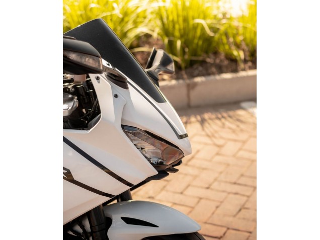 2017-2023 Honda CBR1000RR Motorcycle Fairings - White with Black Stripe Fireblade UK