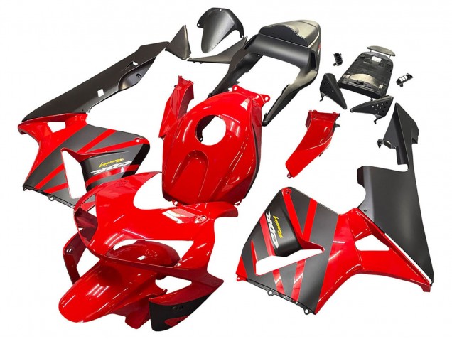 2003-2004 Honda CBR600RR Motorcycle Fairings - Red Matte Black Racing UK