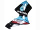 2003-2004 Honda CBR600RR Motorcycle Fairings - Light Blue Red Glossy Black Dunlop UK