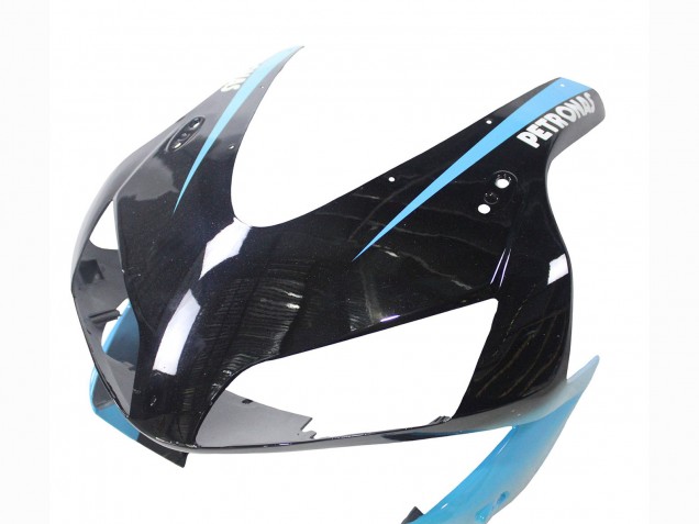 2003-2004 Honda CBR600RR Motorcycle Fairings - Light Blue Red Glossy Black Dunlop UK
