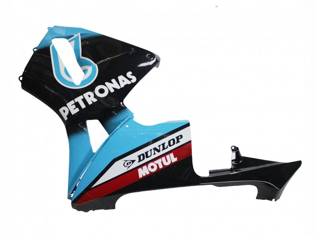 2003-2004 Honda CBR600RR Motorcycle Fairings - Light Blue Red Glossy Black Dunlop UK