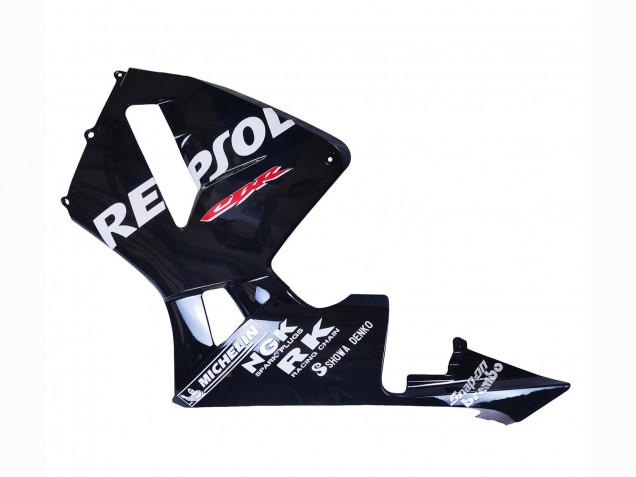 2003-2004 Honda CBR600RR Motorcycle Fairings - Glossy Black White Repsol UK