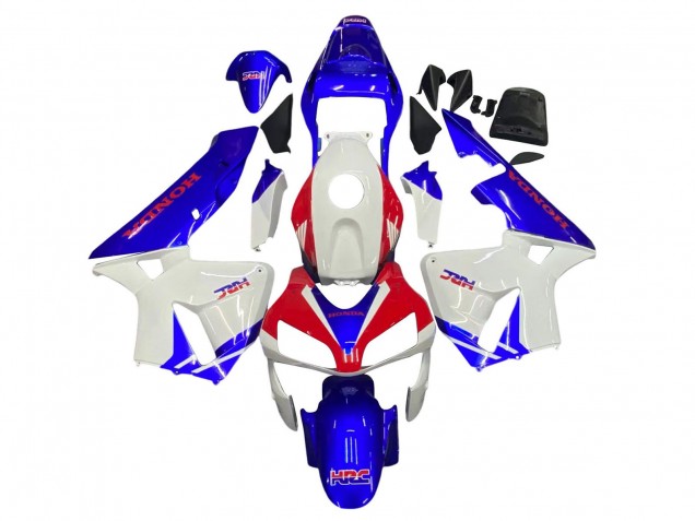 2003-2004 Honda CBR600RR Motorcycle Fairings - White Blue Red HRC UK